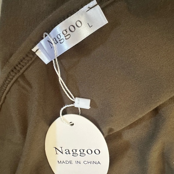 NWT Naggoo Women's High Slit Spaghetti Straps Maxi Dress Large - Picture 11 of 13